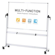 Foldable Whiteboard - Double-Sided Mobile Projection - 72x48 Inches