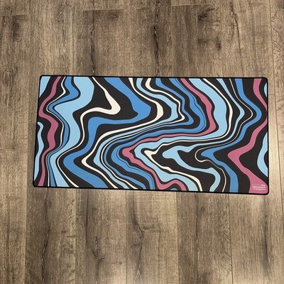 The Mousepad Company Strata Liquid Large (36x17 in.) mousepad - Blue and Purple