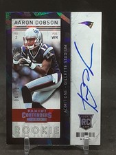 AARON DOBSON 2013 CONTENDERS CRACKED ICE AUTO RC #4/21 PATRIOTS QQ