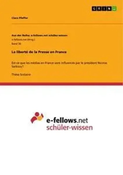 Clara Pfeffer | La Liberté De La Presse En France | Taschenbuch | FranzöSisch-image