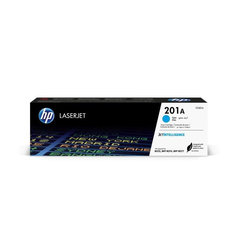 Toner HP 201A Cyan d'origine CF401A pour imprimante Color LaserJet Pro