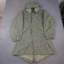 Vintage USGI Desert Night Camo Parka Mens Small Green Hooded 80s Fishtail