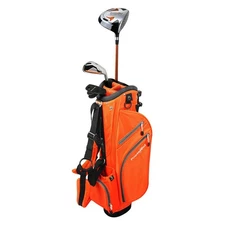 NEW PowerBilt Orange Series Junior Golf Set Driver Iron Wedge Putter Bag