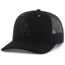 Los Angeles Dodgers Carhartt x '47 Trucker Adjustable Snapback Hat Cap MLB Black