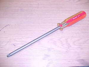 NOS Made In USA .. Williams DP-4 .. 13" x  4 Point Phillips Screwdriver..