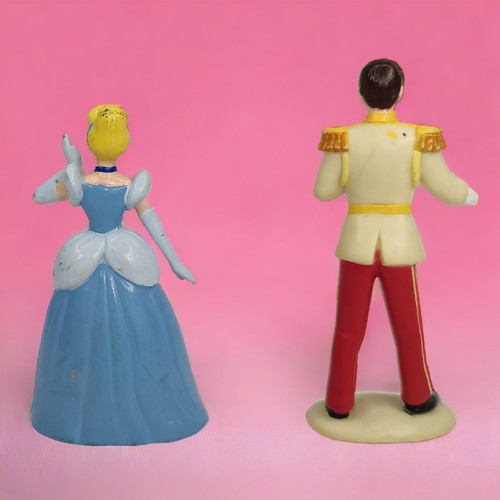 Vintage 1992 Disney Mattel Cinderella & Prince Charming PVC Figures Cake Toppers - Bild 3 von 14