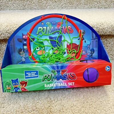 Nickelodeon PJ Mask Over-Door Junior Basketball Set 3+ (Hoop, Net & Ball)