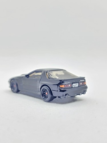 Hot Wheels '89 Mazda Savanna RX-7 FC35 (Black) Custom Real Rider Wheel Swap - Picture 2 of 12