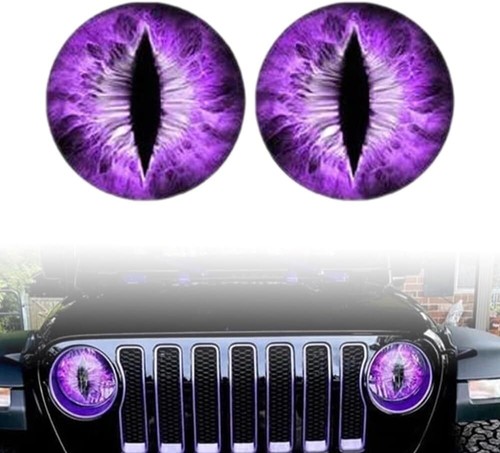 Beast Eyes Headlight Decals, 3D Stereo Eye Decals for Jeep Headlights - US STOCK - Bild 9 von 17