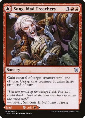 Magic the Gathering (mtg): ZNR: Song-Mad Treachery - Foil