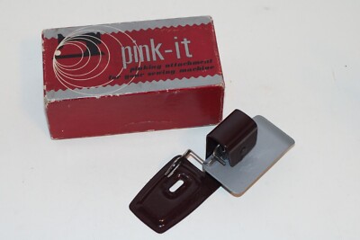 Vintage Pink-It Pinking Sewing Machine Attachment Adapter Universal