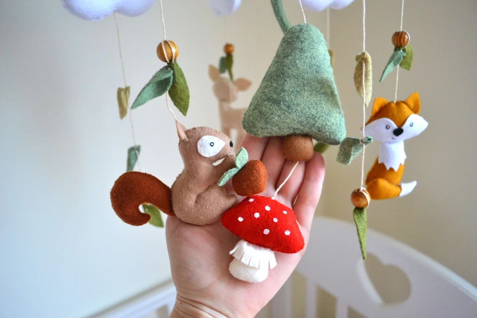 Dragon baby mobile, fantasy nursery, Gender neutral baby mobile, legend nursery - Image 2 of 4