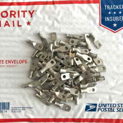 Lot of 100: Molex Ring Terminal Lugs for #8 AWG Wire #10 Bolt/Stud Tinned Copper