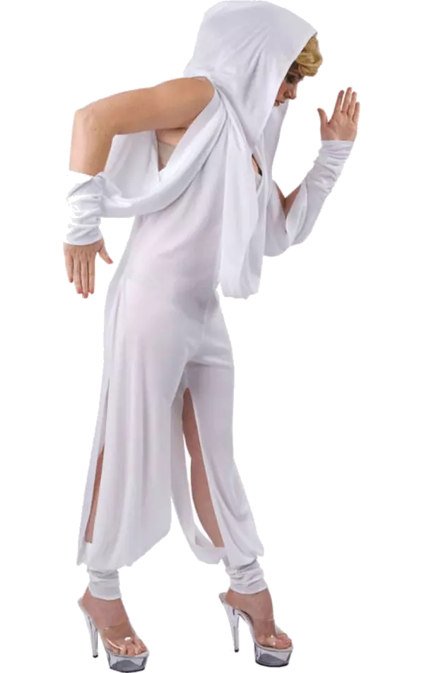 White hooded jumpsuit 2025