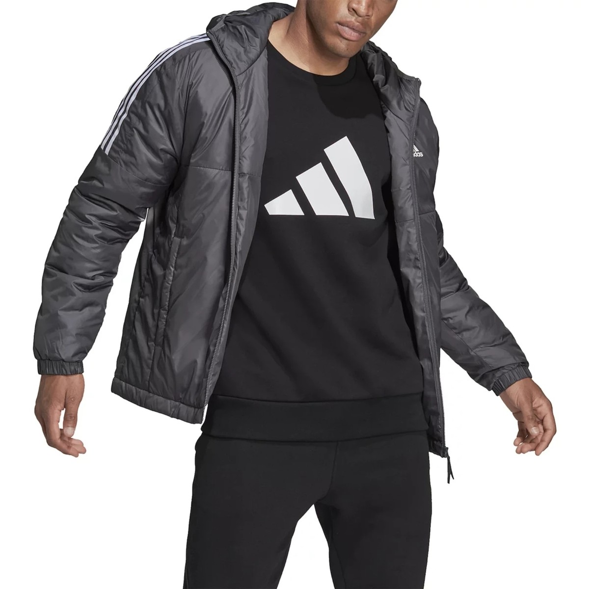 men's adidas core insulated hooded jacket