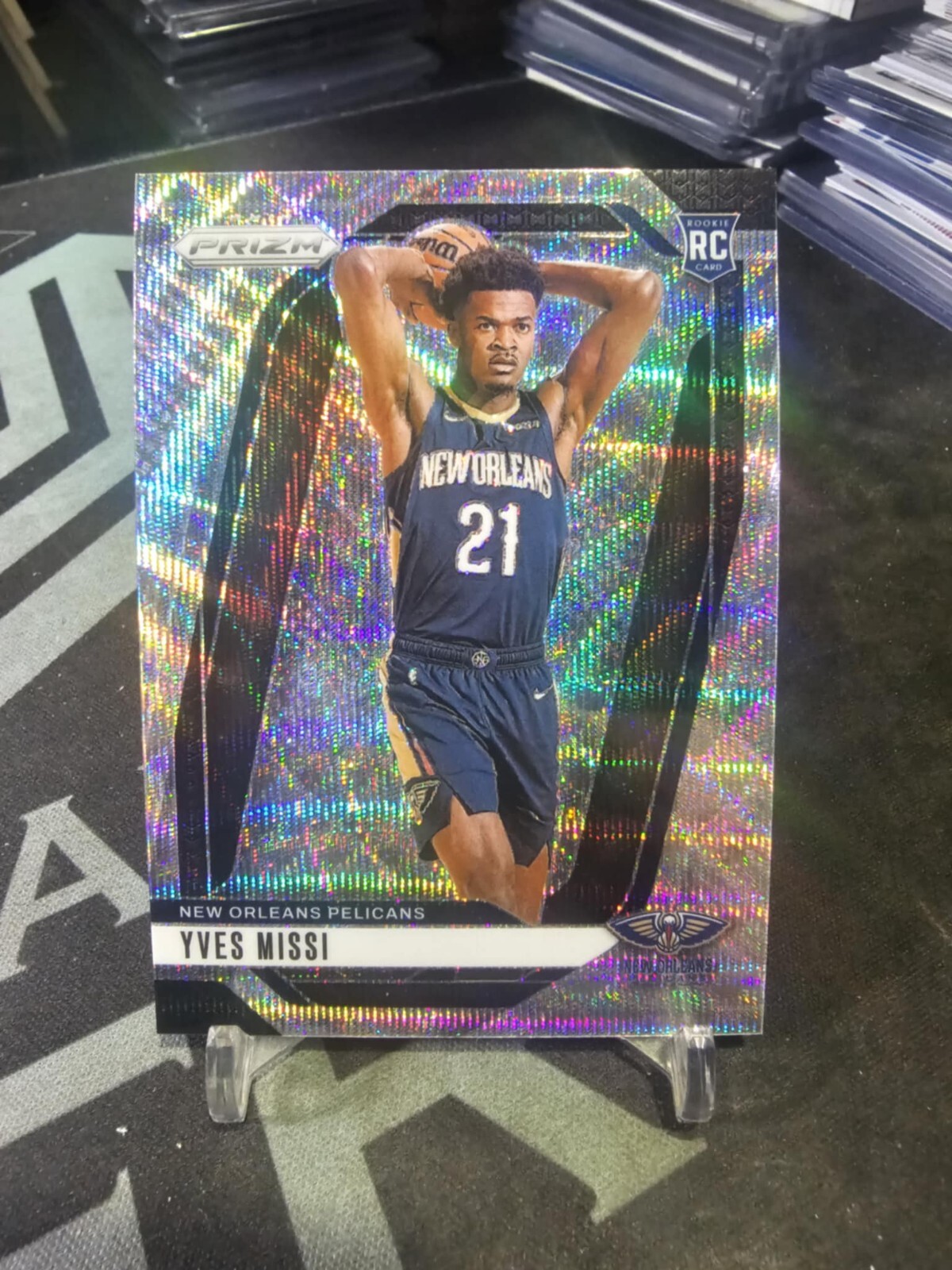 2024-25 Panini Prizm Yves Missi #233 Silver Wave RC!
