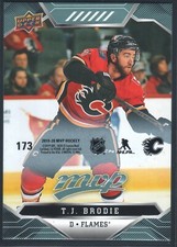 T.J. Brodie Puzzle Back Card 173 2019-20 UD MVP Hockey Combined Shipping