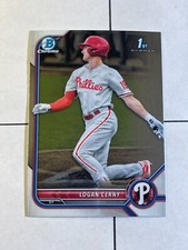 Logan Cerny 2022 Bowman Chrome Prospect #BCP-120 Philadelphia Phillies