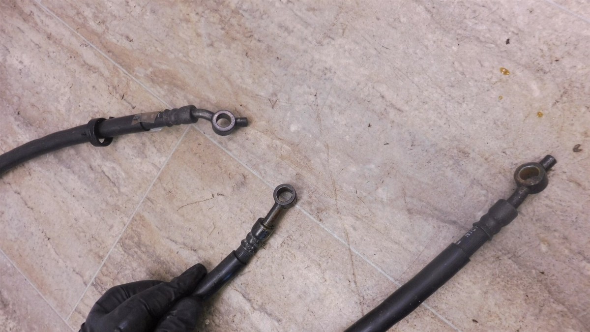 2003 Kawasaki ZX636 B Ninja K333-1) front rear brake lines