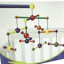 Manhattan Toy Skwish Nursery Mobile Wooden Shapes NEW Boxed 2010 Baby Crib Toy