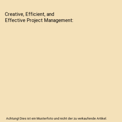 Creative, Efficient, and Effective Project Management, Ralph L. Kliem