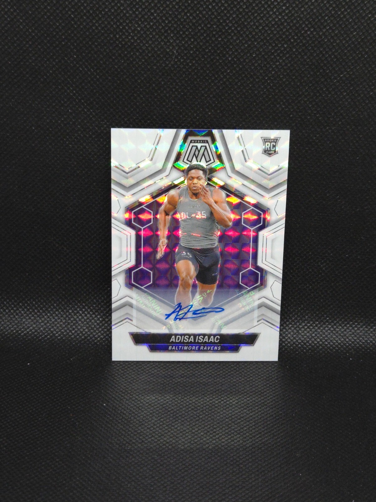 Adisa Isaac Panini Mosaic #374 Autograph-White