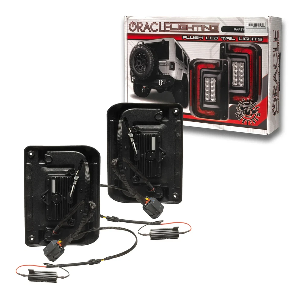 Oracle Lighting Flush Mount Led Tail Lights Fits 2007 - 2017 Jeep Wrangler JK - Image 2 of 4