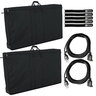 Gator Cases G-LCD-TOTE60 60'' Padded LCD TV Screen Transport Bags Cases Pair