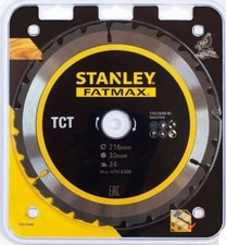 STANLEY FATMAX Circular Saw Blade TCT 216 x 30 x 24T Mitre saw STA15640