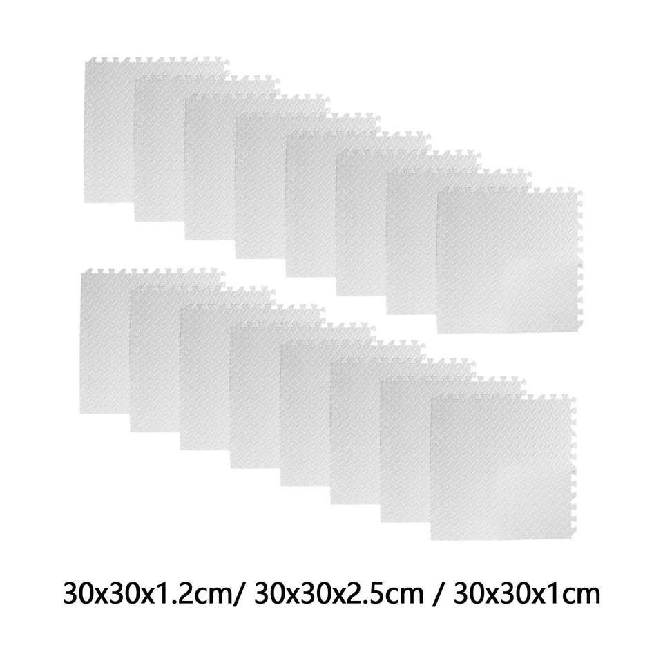 16Pcs Puzzle Exercise Mat Non Slip for Home Gym Equipment Playrooms