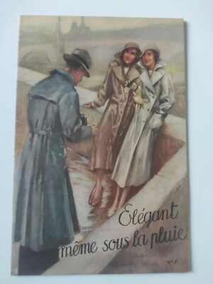Alte Werbeprospekt 50er Jahre Regenkleidung Klepper