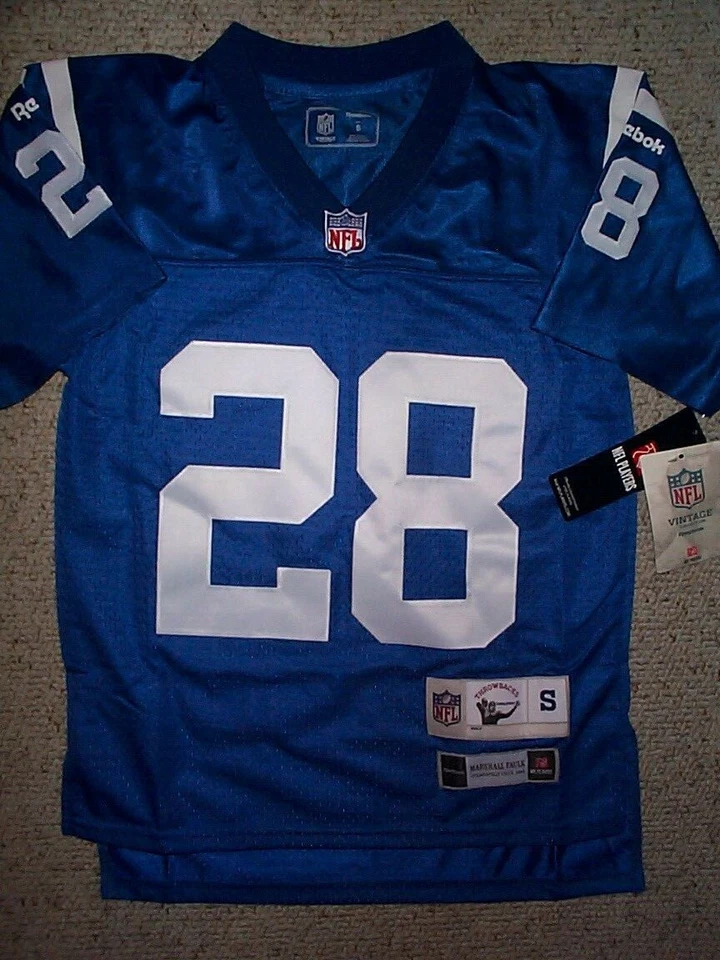 ($75) Jersey COSIDO/COSIDO Colts Marshall Faulk NFL JUVENTUD NIÑOS NIÑOS NIÑOS (s-pequeño-pequeño) Foto 2 de 4