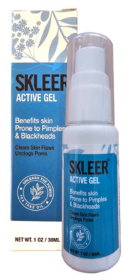 Skleer Active Face Gel  Dermatologist Recommended Gel for Skin Problems 30ml
