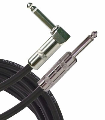 PROCO STAGEMASTER SEGL-10 10ft Shielded Patch Cable 1/4'' to 1/4''Right Angle Conn