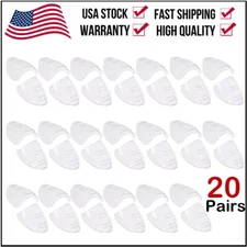20 Pair  Side Shields For Eye Glasses Slip On Safety Glasses Shield Universal