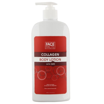 Face Facts Collagen mit Q10 Body Lotion 400ml - straffe, belebende & straffe die Haut