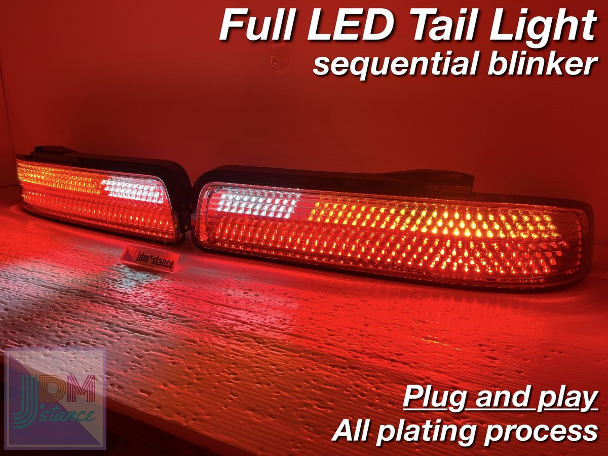 JDM Nissan Silvia S13 240SX Full LED Tail Light Sequential blinker