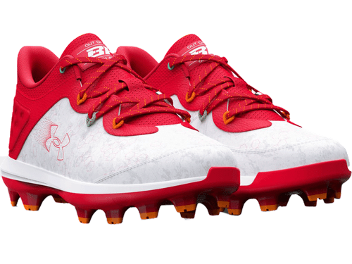 UNDER ARMOUR UA Harper 8 TPU Jr. Baseball Cleats Red US Youth Size 5 NEW $65 - Picture 4 of 5