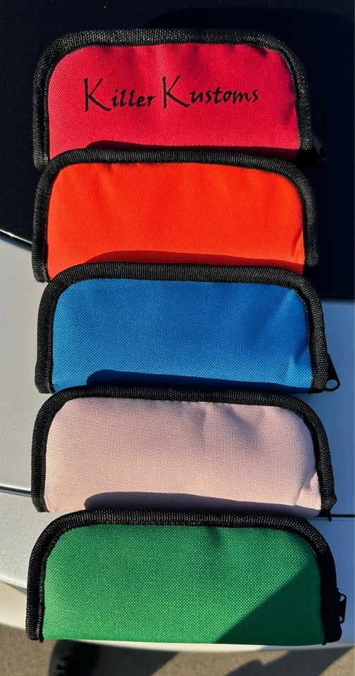 Estuche de almacenamiento de cuchillos con cremallera - Tiene capacidad para 2 cuchillos de bolsillo de hasta 5,5" Foto 2 de 4