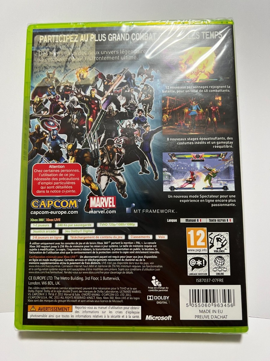 Jeu Xbox 360 Ultimate Marvel VS Capcom 3 - Version PAL Promo Press - Bon État