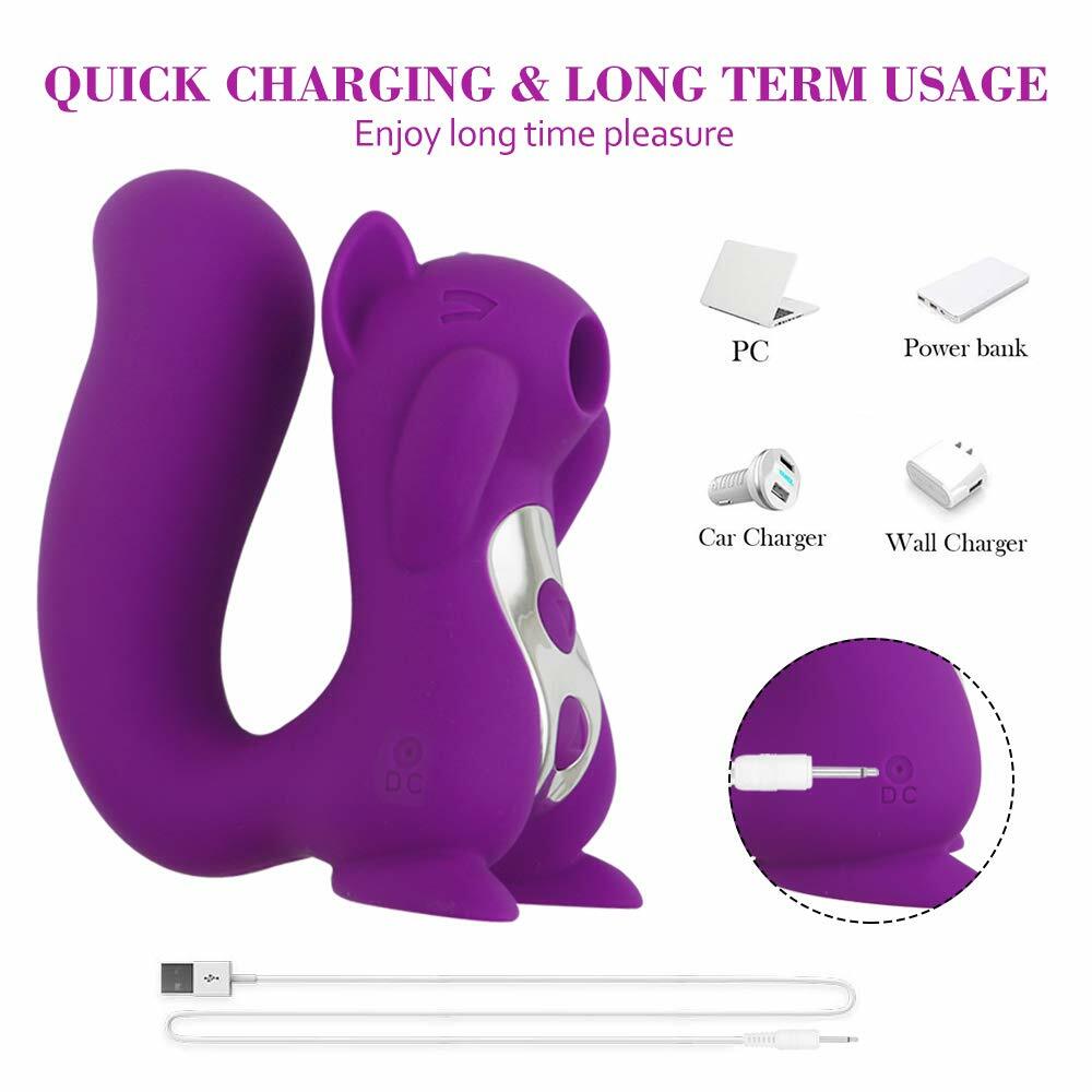 Image 51 - Cute Squirrel Clitoral Massager Vibrator with Sucking Nipples Clitoris Function