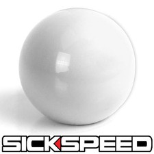 White Gumball Shift Knob For Manual Short Throw Gear Shifter Selector 10x1.5 K62