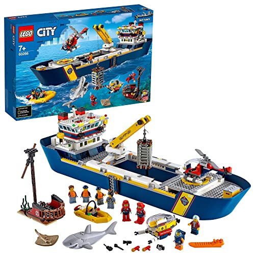 LEGO City Expeditionary Party Undersea Exploration Ship 60266 Present
