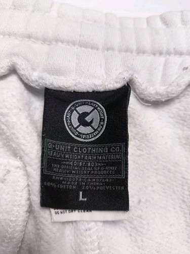 G Unit 50Cent Hose Anzug Vintage Mann Ausgebeult Hose Streetwear Weiß Größe L - Bild 8 von 17