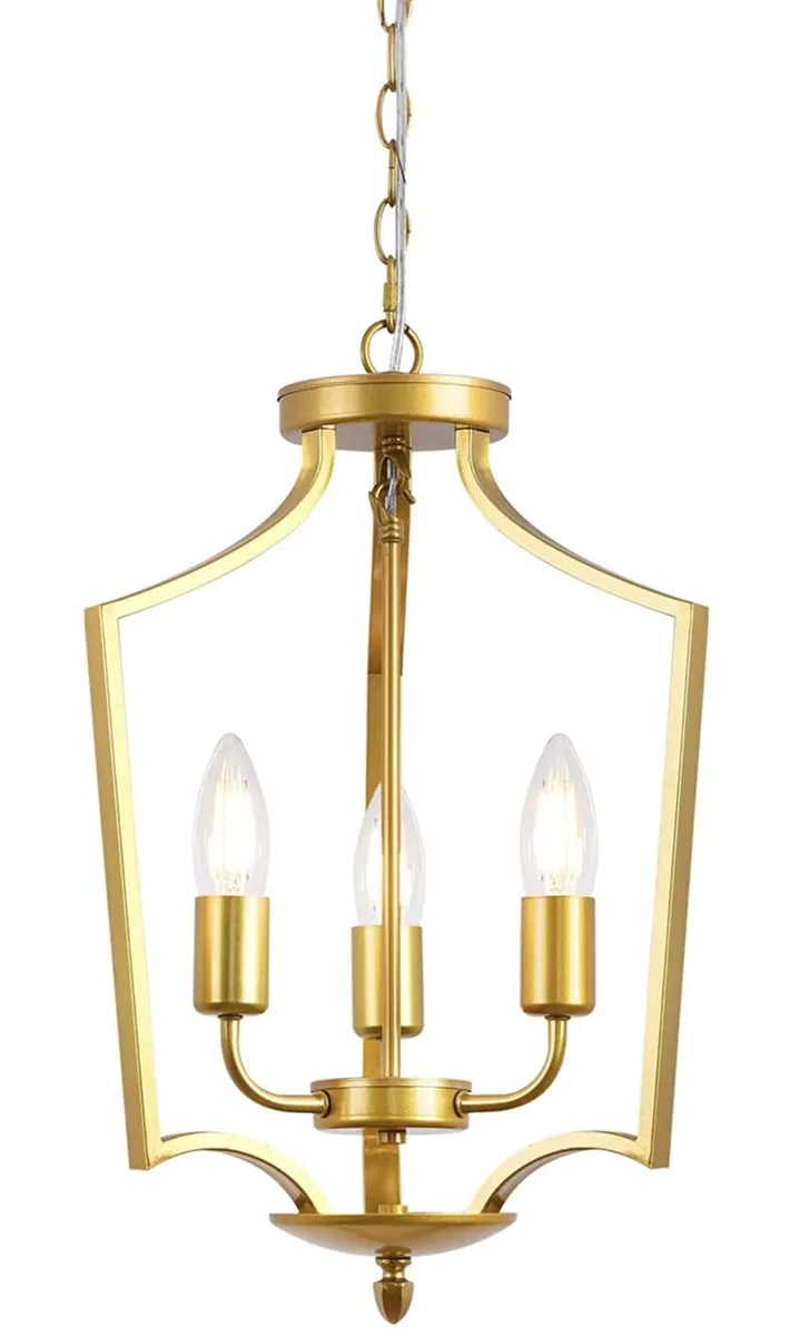 Gold foyer 2024 light fixture