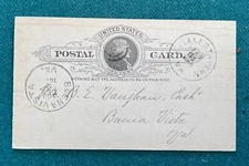 1891 Postcard Postmarked Steeles Tavern Virginia