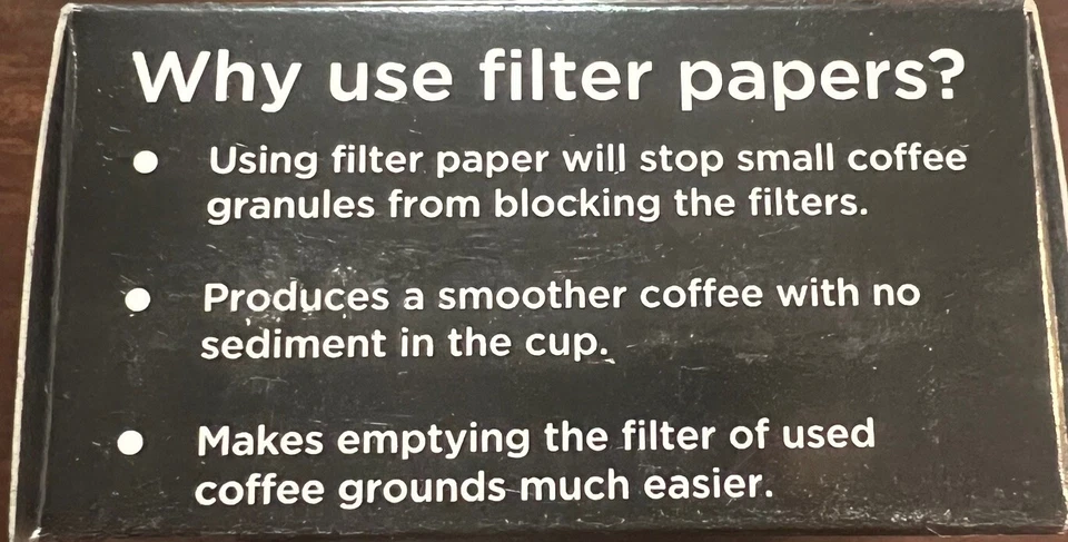 Pack de 250 papeles de filtro Dualit x 2 (500 en total) para máquinas de café espresso Dualit Foto 4 de 4
