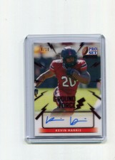 2021 Leaf Pro Set Power Ground Force Autographs Red Kevin Harris Rookie Auto /10