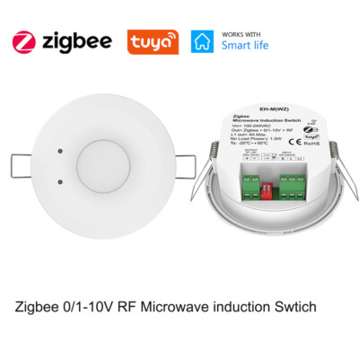Tuya ZigBee 0-10V 230V Deckenmontierter Bewegungsmelder Sensor Micro Induction