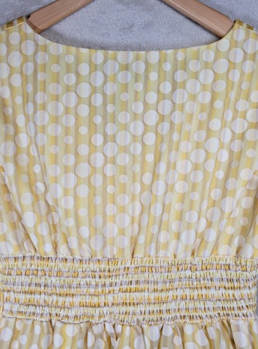 Coldwater Creek Dress Womens Sz 6 V Neck Pleated Fit and Flare Flowy Dress - Picture 19 of 21